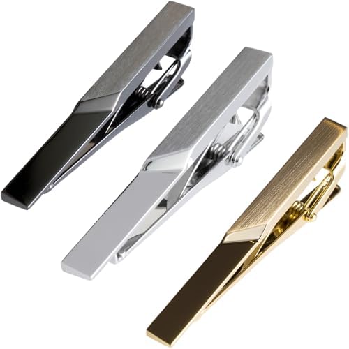 Amazon.com: Stainless Steel Gold Chain Tie Clip : Clothing, Shoes