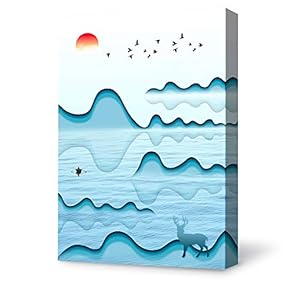 Canvas Wall Art for Living Room,Bedroom Home Artwork Paintings Abstract Art Ready to Hang - 12x18 inches