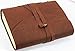 Luxury Leather Bound 5x7 Journal 100% Cotton Handcrafted Paper A5 Brown in Gift Box