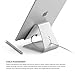 elago iPad Pro, P4 Stand - [Premium Aluminum][Cable Management][Perfect Angle] - for iPad Pro, iPad air, iPad, iPad Mini & Tablet PC (Silver)