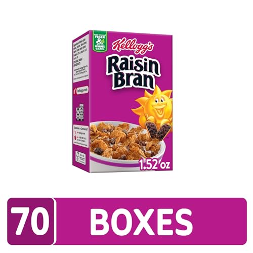 KELLOGG’S RAISIN BRAN, BREAKFAST CEREAL, ORIGINAL, 1.52OZ
