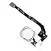 Johncase® Original iPhone 5s Home Button Flex Ribbon Cable with Touch ID Sensor Assembly Original Replacement Parts Home Button for iPhone 5s (White)