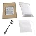 Tea Filter Bags, NUIBY Empty Tea Bags for Loose Leaf Tea - Disposable Tea Infuser Bags - 1 Cup Capacity, 100 Counts with 1pc Stainless Steel Tea Spoon (2.4in x 3.2in)