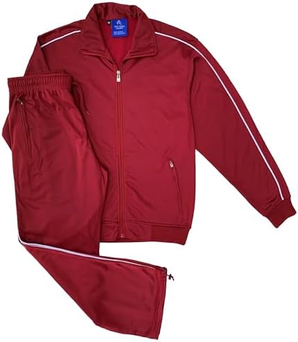 Men Classic Full Zip Track Jacket and Jogging Track Pant Active