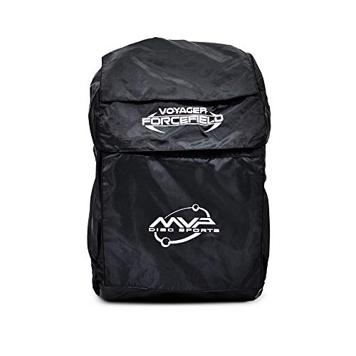 MVP Disc Sports Voyager Backpack Disc Golf Bag with Forcefield Rainfly - Yellow