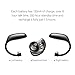 Bluetooth Headset AMINY UFO with 200 Hours Standby Time Bluetooth 4.1 Earpiece with Microphone Noise Canceling Wireless Handsfree Headsets for IOS, Android, Smartphones & Bluetooth Devices (black)