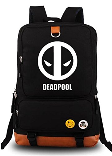 JUSTGOGO Deadpool Backpack Bookbag Laptop Bag Daypack College Bag School Bag