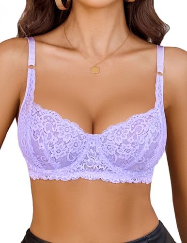Panache Cherie Demi Bra Low Plunge Non Padded Lace Bras Underwired