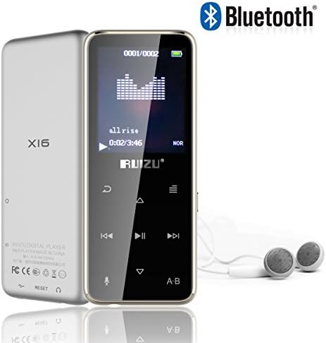8GB Handy and Portable Clip Bluetooth MP3 Music Player with FM Radio/Voice Recorder/Calendar, Lossless Sound Music Player for Running Support Up to 64GB (Black) (X26B)
