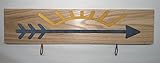Customizable Cub Scout Arrow of Light Plaque Style #2 with Blue Arrow and Gold Ray Inlay