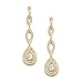Mariell Gold Wedding Earrings, Cubic Zirconia Dangle Earrings for Bride, Bridesmaids, Gold Bridal Earring