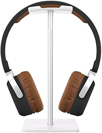 Headphone Stand, Universal Aluminum Holder 4 HyperX Cloud II Gaming Headset, Microsoft Xbox One Chat, Turtle Beach Recon 50X/50P/Beach XO One Stereo, KingTop EACH G2000, Sony PlayStation &amp; More (WH)