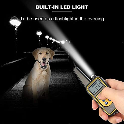 dog training collar with light