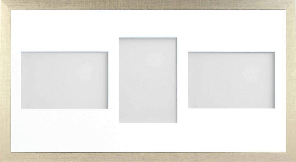 Frame Company Simpson Gold Multi Aperture Photo Frame, 20x10 for 6x4 inch (x3 LPL)