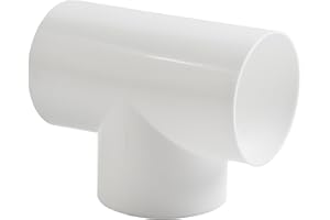 KoiLykke 4 in Ducting T/Y Splitter Connector Extractor Fan Ventilation Duct Pipe, 100 mm, ABS Material, Leak-Proof Design, fo