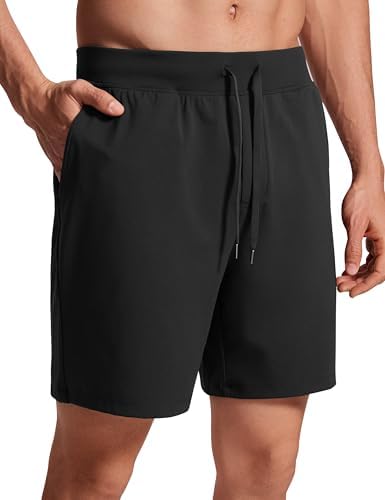 FCRB STRETCH LIGHT WEIGHT EASY SHORTS　S CRZ YOGA Men's Four-Way Stretch Workout Shorts - 5'' Soft Durable