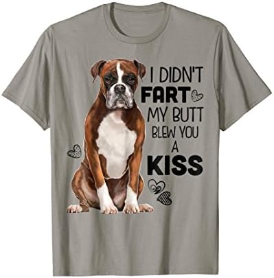 Boxer dog shirtFunny Dog Mom/Dad Gift T-Shirt - Grey, Unisex-Adult, Short Sleeve, Classic Fit, SmallOEKO-TEX STANDARD 100