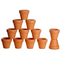 Winlyn 12 Pcs Small Mini Clay Pots 2