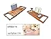 Bathtub Caddy Bamboo Bathtub with Extending Sides, Reading Rack, Tablet Holder, Cellphone Tray and Wine Glass Holder