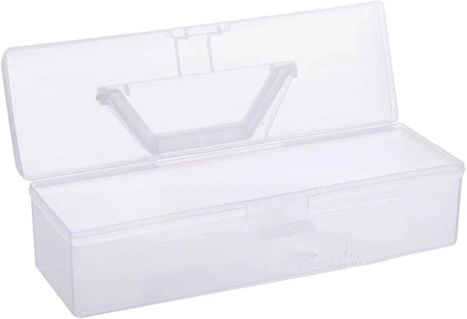 Transparent Chopsticks Case Portable Kitchen Organizer Food Cutlery Storage Box With Lid Food Container 0515 (Color : Clear)
