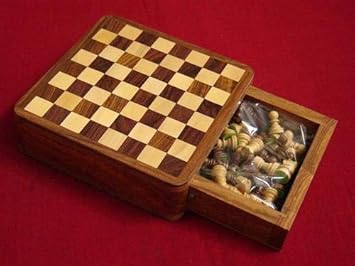 (ORIONS) Wooden Chess for Adults/Kids (Handmade) Multi Color (6 INCH) Small Size