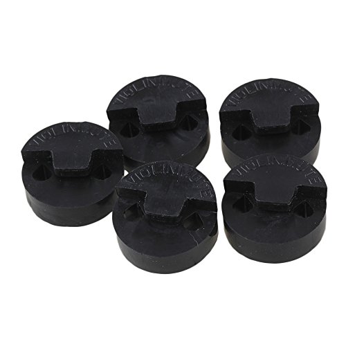 image for lovermusic 5x Black 3/4-4/4 Violin Sliding Mute Round Rubber Mutes
