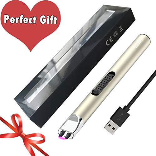 Candle Lighters,Electric Rechargeable USB Long Arc Electronic Grill