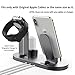 OLEBR 3 in 1 Charging Stand Compatible with Apple Watch 45mm/44mm and 41mm/40mm Series 7/SE/6/5 /4/3 /2/1, AirPods Pro and Phone Series 13/12/11/X/8/7/6S/5（Original Cable Required） Space Gray