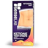 SenseLAB Ketone Strips (100-Count) Ketogenic Diet and Urine Tests | Keto, Paleo, and Low Carb/High Fat Dieting | FDA Approved Testers | Accurate Urinalysis Measurement