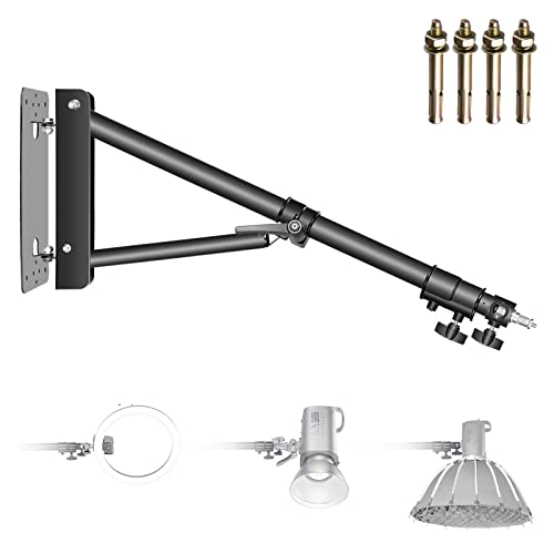 NEEWER Wall Mounting Triangle Boom Arm for Ring Light & Photography Gear