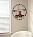 Hosley 24 Inch Diameter Mid Century Modern Vases Metal Circle Wall Art. Ideal Gift for Weddings Special Occasion Home Decor Party Spa Votive LED Gardens Home Office O9