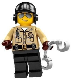 Lego Collectable Minifigures: Motorcycle Traffic Cop Minifigure - Series 2 - Bagged