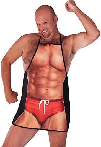Man - swimwear Novelty Apron by Divja