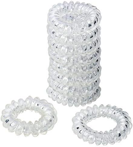 Nuoshen 10 Pcs Spiral Hair Ties Coil Hair Ties Spiral Ponytail