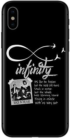 XUHAHASJK Phone Case/One Direction Tattoos Harry Styles Phone Cases For Coque Iphone 5S Se 6 6S 7 7Plus 8 8 Plus X Soft Black Silicone Cover
