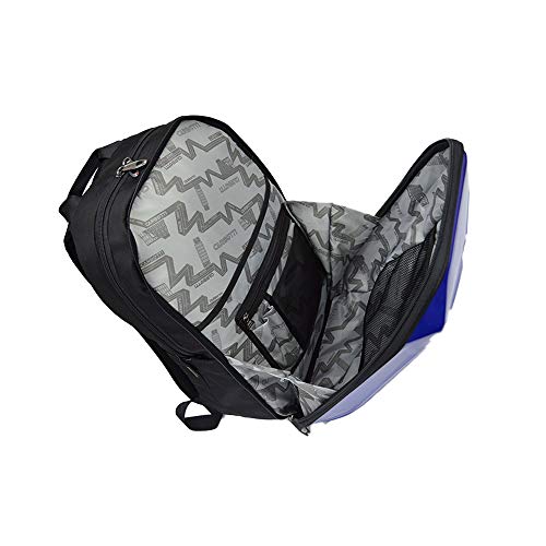 ArtST Motorcycle Bike Hard Shell Backpack Fits for 15.6" Laptop and Notebook - Perfect for Riding Travelling Camping Cycling Storage Bag (blue) - Thumbnail 4