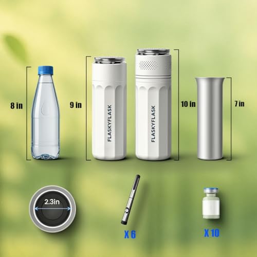 Flaskyflask Glacière à Insuline de Voyage USB - Réfrigérateur Médical Portable avec Contrôle Intelligent 2-8℃ (Blanc)
