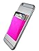 CardNinja Ultra-slim Self Adhesive Credit Card Wallet for Smartphones, Magenta