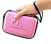CASEMATIX Camera Travel Case Compatible with PROGRACE, Ourlife, Dragon Touch and More Waterproof Toy Camera Video Recorders - Pink Case for Toy Action Camera and Accessories