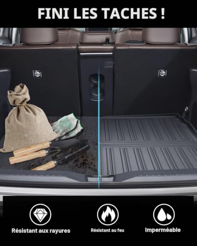 CDEFG Compatible with Toyota Yaris Cross/Hybrid 2021-2024 2025 Car Boot Mat, Anti-Slip Cargo Floor Protection Tray Scratch Resistant Car Tray Yaris Cross Accessories