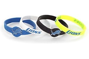 Aminco NFL Silicone Bracelets, 4-Pack