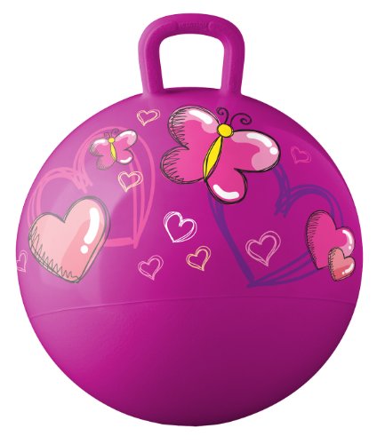 Hedstrom Hearts and Butterflies Hopper ball, kids ride-on, bouncy ball, 18-Inch