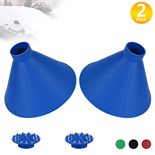 Round Windshield Ice Scraper, Yoruii Magic Cone-Shaped Car Windshield Ice Scraper, Magic Funnel Car Snow Removal Shovel Tool