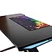Kinsal Gaming Desk Computer Table 47 inch E Sports Racing Table with LED Light Ergonomic Comfortable Height