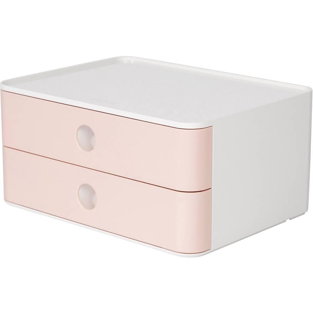 Han 1120-86 ALLISON SMART-BOX, designer drawer box, stackable with 2 drawers, Flamingo Rose