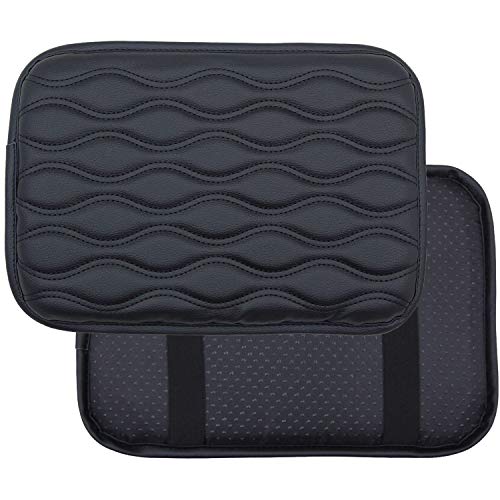 image for Grosun Center Console Pad Leather Console Center Armrest Lid Cover Ski