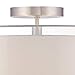 Possini Euro Design Modern Close to Ceiling Light Flush Mount Fixture Polished Nickel 18