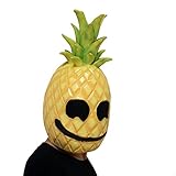 Livoty Halloween Mask Pineapple Fruit Face Head