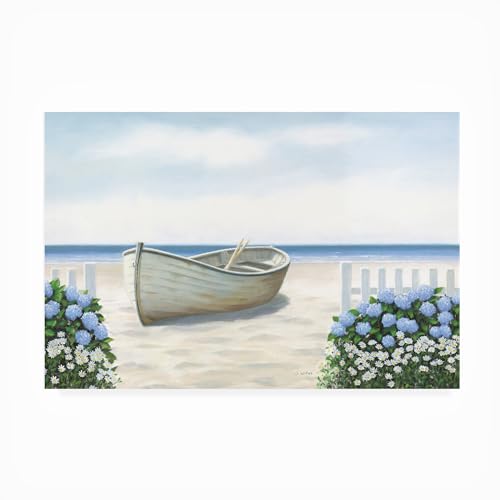 Trademark Fine Art Outdoor Canvas Art - James Wiens 'Beach Days I' Wall Art for…