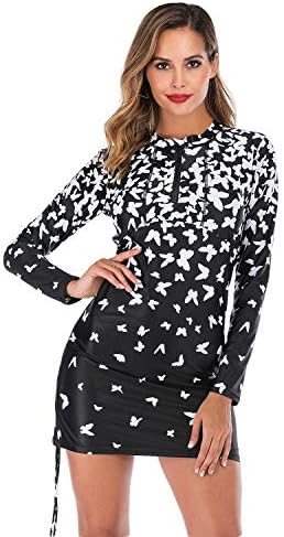 Women's UV Sun Protection Long Sleeve Rash Guard Wetsuit Swimsuit Set